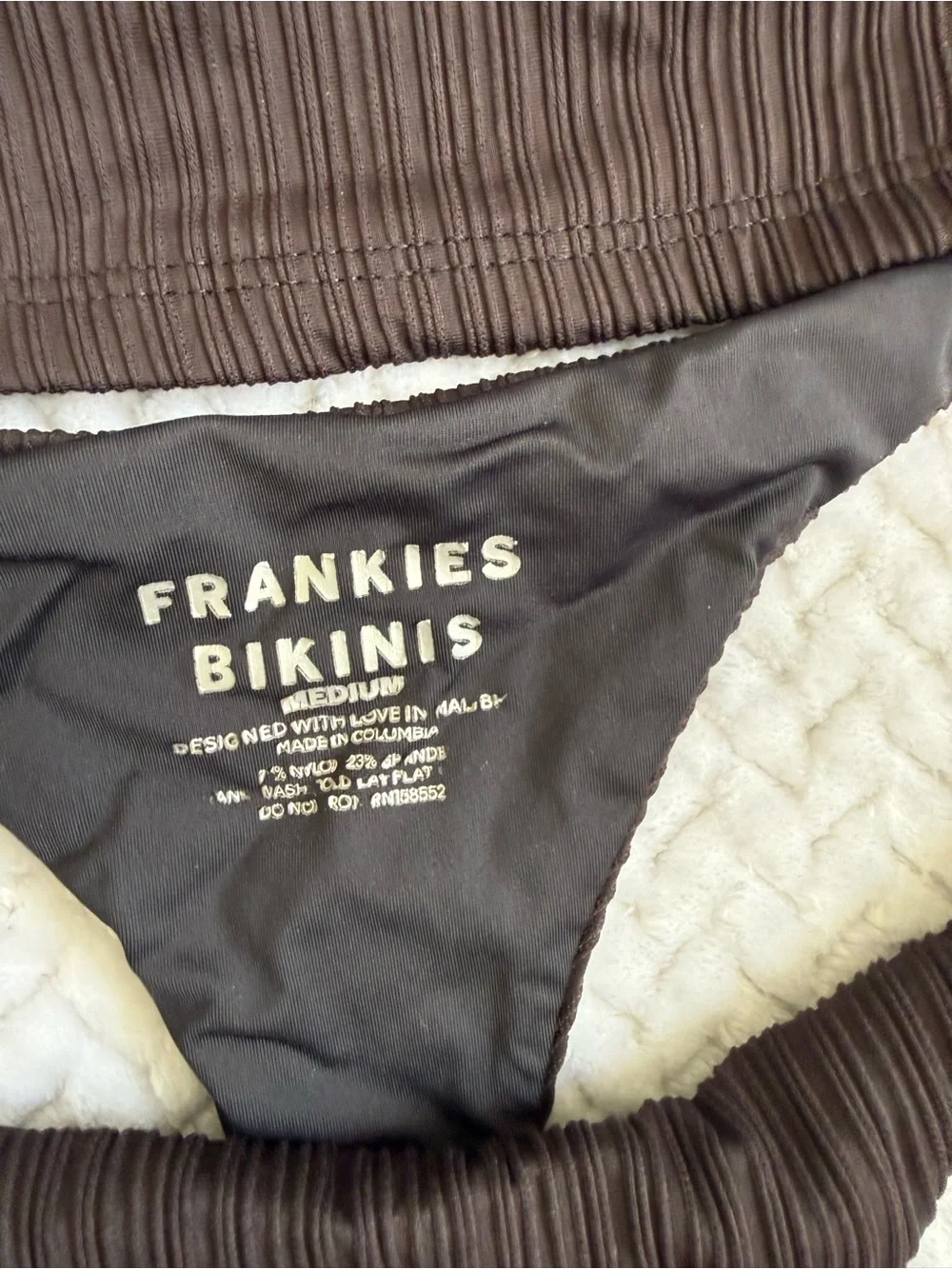 Frankie’s bikinis ribbed tankini